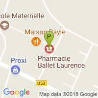 carte de la Pharmacie Ballet Laurence