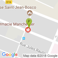 carte de la Pharmacie de Manchester