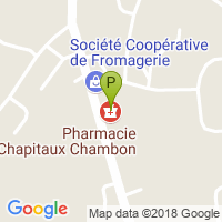 carte de la Pharmacie Chapitaux Chambon