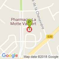 carte de la Pharmacie de la Motte Vauvert