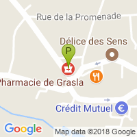 carte de la Pharmacie de Grasla