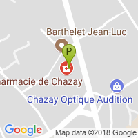 carte de la Pharmacie de Chazay