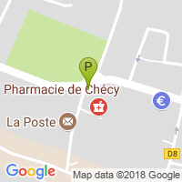 carte de la Pharmacie de Checy