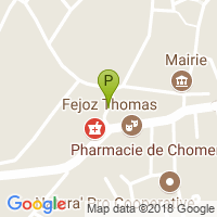 carte de la Pharmacie de Chomerac
