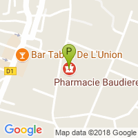 carte de la Pharmacie Baudiere Lafon