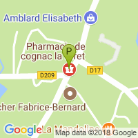 carte de la Pharmacie de Cognac la Foret