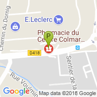 carte de la Pharmacie du Centre