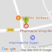 carte de la Pharmacie Viroy Nivelle