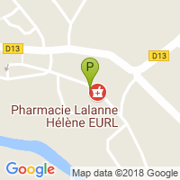carte de la Pharmacie Lalanne