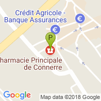 carte de la Pharmacie Principale de Connerre