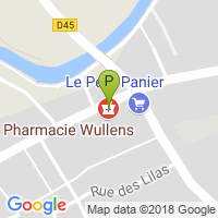 carte de la Pharmacie Wullens