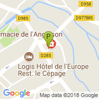 carte de la Pharmacie de l'Anguison