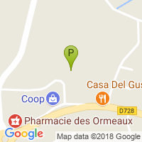 carte de la Pharmacie des Ormeaux