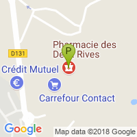 carte de la Pharmacie des Deux Rives