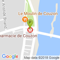 carte de la Pharmacie de Couzon