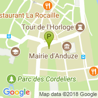 carte de la Pharmacie Nicolas d'Anduze