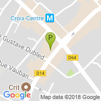 carte de la Pharmacie du Centre Croix