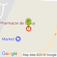 carte de la Pharmacie de Crouy