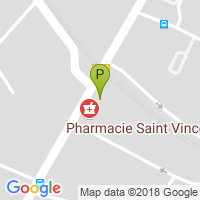 carte de la Pharmacie Saint Vincent