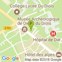 carte de la Pharmacie du Diois