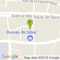 carte de la Pharmacie des Hauts de Saint Aubin