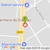 carte de la Pharmacie du Drapeau