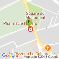 carte de la Pharmacie Hollard