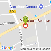 carte de la Pharmacie Becuwe