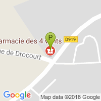 carte de la Pharmacie des 4 Vents