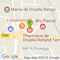 carte de la Pharmacie de Druelle