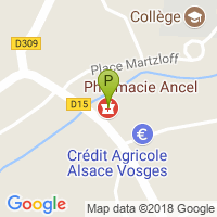 carte de la Pharmacie Ancel