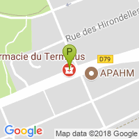 carte de la Pharmacie du Terminus