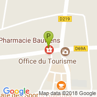 carte de la Pharmacie Bauwens