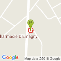 carte de la Pharmacie d'Emagny