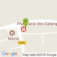 carte de la Pharmacie Mascarau Gilly