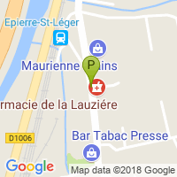 carte de la Pharmacie de la Lauziere