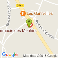 carte de la Pharmacie des Menhirs