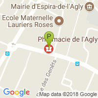 carte de la Pharmacie de l'Agly