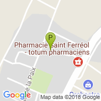 carte de la Pharmacie Saint Ferreol