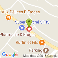 carte de la Pharmacie d'Etoges