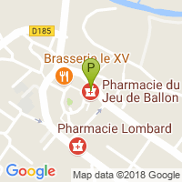 carte de la Pharmacie du Jeu de Ballon