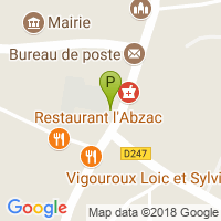 carte de la Pharmacie d'Abzac