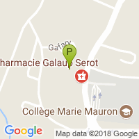 carte de la Pharmacie Galaup Serot
