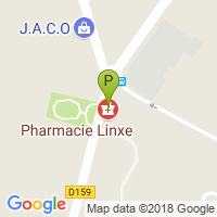 carte de la Pharmacie Linxe