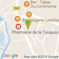 carte de la Pharmacie de la Touques