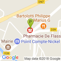 carte de la Pharmacie de Flassans