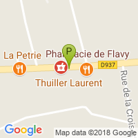 carte de la Pharmacie de Flavy