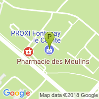 carte de la Pharmacie des Moulins
