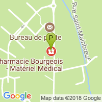 carte de la Pharmacie Bourgeois
