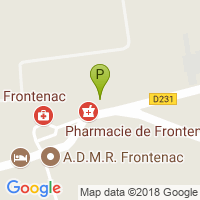 carte de la Pharmacie de Frontenac